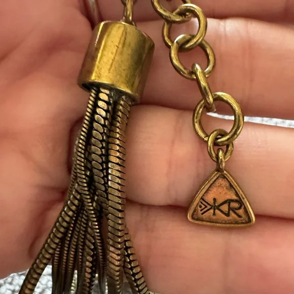 New Silpada KR brass and crystal necklace - Picture 3 of 4